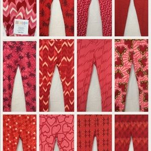 LuLaRoe Valentine leggings - One Size